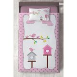 Mekta Home Bebek ve Çocuk Odası Kukş Yuvalı Desenli Yatak Örtüsü - Renkli - 140 x 220 cm
