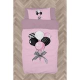 Mekta Home Bebek ve Çocuk Odası Kurdeleli Balonlar Desenli Nevresim Takımı - Renkli - 160 x 230 cm