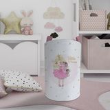 Mekta Home Bebek ve Çocuk Odası Little Princess Desenli Oyuncak Sepeti - Renkli