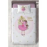 Mekta Home Bebek ve Çocuk Odası Little Princess Desenli Yatak Örtüsü - Renkli - 140 x 220 cm