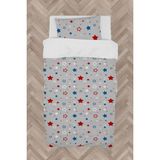 Mekta Home Bebek ve Çocuk Odası Mavi Kırmızı Yıldız Desenli Nevresim Takımı - Renkli - 160 x 230 cm