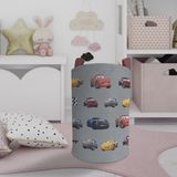 Mekta Home Bebek ve Çocuk Odası Mcqueen ve Yol Desenli Oyuncak Sepeti - Renkli