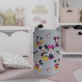 Mekta Home Bebek ve Çocuk Odası Mickey ve Minnie Mause Desenli Seksekli Oyuncak Sepeti - Renkli