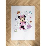 Mekta Home Bebek ve Çocuk Odası Minnie Mause Küçük Figür Desenli Halı - Renkli - 120 x 180 cm