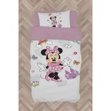 Mekta Home Bebek ve Çocuk Odası Minnie Mause Küçük Figür Desenli Nevresim Takımı - Renkli - 160 x 230 cm