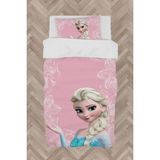 Mekta Home Bebek ve Çocuk Odası Motifli Elsa Desenli Pembe Nevresim Takımı - Renkli - 160 x 230 cm