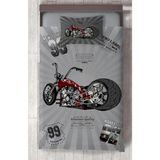 Mekta Home Bebek ve Çocuk Odası Motor Desenli Yatak Örtüsü - Renkli - 140 x 220 cm