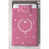 Mekta Home Bebek ve Çocuk Odası Pembe Başak Desenli Yatak Örtüsü - Renkli - 140 x 220 cm
