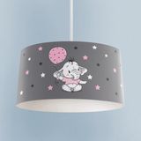 Mekta Home Bebek ve Çocuk Odası Pembe Filli Balonlu Desenli Avize - Renkli - 1