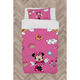 Mekta Home Bebek ve Çocuk Odası Pembe Mavi Seksekli Nevresim Takımı - Renkli - 160 x 230 cm