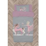 Mekta Home Bebek Ve Çocuk Odası Pembe Unicorn Ve Kız Desenli Nevresim Takımı