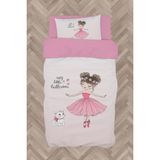 Mekta Home Bebek ve Çocuk Odası Prenses Kız ve Kedi Desenli Nevresim Takımı - Renkli - 160 x 230 cm