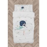 Mekta Home Bebek ve Çocuk Odası Prenses Kız ve Renkli Kelebek Desenli Nevresim Takımı - 160 x 230 cm