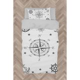 Mekta Home Bebek ve Çocuk Odası Pusula Desenli Nevresim Takımı - Renkli - 160 x 230 cm