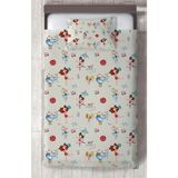 Mekta Home Bebek ve Çocuk Odası Renki Sirk Desenli Yatak Örtüsü - Renkli - 140 x 220 cm
