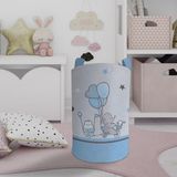 Mekta Home Bebek ve Çocuk Odası Renkli Bisikletli Fil Desenli Oyuncak Sepeti Keçeden Üretilmiştir