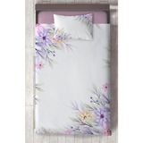 Mekta Home Bebek ve Çocuk Odası Renkli Çiçek Desenli Yatak Örtüsü - 140 x 220 cm