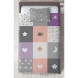 Mekta Home Bebek ve Çocuk Odası Renkli Soft ve Karışık Figür Desenli Yatak Örtüsü - 140 x 220 cm