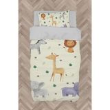 Mekta Home Bebek ve Çocuk Odası Safari Desenli Nevresim Takımı - Renkli - 160 x 230 cm