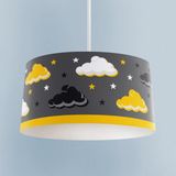 Mekta Home Bebek ve Çocuk Odası Sarı Filli Balon Çerçeveli Avize - Renkli - 1