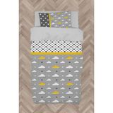 Mekta Home Bebek ve Çocuk Odası Sarı Filli Balon Çerçeveli Nevresim Takımı - Renkli - 160 x 230 cm