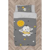 Mekta Home Bebek ve Çocuk Odası Sarı Filli Balon Desenli Nevresim Takımı - Renkli - 160 x 230 cm