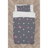 Mekta Home Bebek ve Çocuk Odası Seksek Desenli Çerçeveli Nevresim Takımı - Renkli - 160 x 230 cm