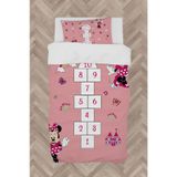 Mekta Home Bebek Ve Çocuk Odası Seksekli Minnie Mouse Desenli Nevresim Takımı