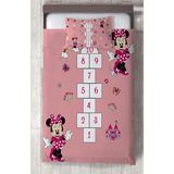 Mekta Home Bebek ve Çocuk Odası Seksekli Minnie Mouse Desenli Yatak Örtüsü - Renkli - 140 x 220 cm