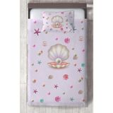 Mekta Home Bebek ve Çocuk Odası Seksekli ve Deniz Fenerli Yatak Örtüsü - Renkli - 140 x 220 cm