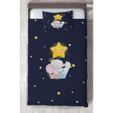 Mekta Home Bebek ve Çocuk Odası Sevimli Hayvanlar Desenli Yatak Örtüsü - Renkli - 140 x 220 cm