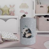 Mekta Home Bebek ve Çocuk Odası Sevimli Panda Desenli Oyuncak Sepeti - Renkli