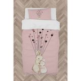 Mekta Home Bebek ve Çocuk Odası Sevimli Tavşan Desenli Nevresim Takımı - Renkli - 160 x 230 cm