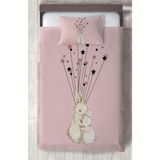 Mekta Home Bebek ve Çocuk Odası Sevimli Tavşan Desenli Yatak Örtüsü - Renkli - 140 x 220 cm