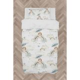 Mekta Home Bebek ve Çocuk Odası Soft Gökkuşağı Tavşan Desenli Nevresim Takımı - Renkli - 160 x 230 cm