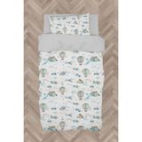 Mekta Home Bebek ve Çocuk Odası Soft Uçan Balonlar Desenli Nevresim Takımı - Renkli - 160 x 230 cm