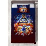 Mekta Home Bebek Ve Çocuk Odası Sonic Boom Desenli Yatak Örtüsü Renkli