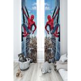 Mekta Home Bebek ve Çocuk Odası Spider-Man Desenli 2 Kanat Fon Perde - 100 x 240 cm - Renkli