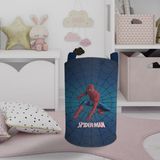 Mekta Home Bebek ve Çocuk Odası Spider Man Desenli Lacivert Oyuncak Sepeti - Renkli