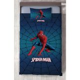 Mekta Home Bebek ve Çocuk Odası Spider Man Desenli Lacivert Yatak Örtüsü - Renkli - 140 x 220 cm