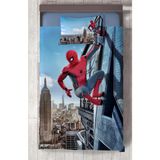 Mekta Home Bebek ve Çocuk Odası Spider-Man Desenli Yatak Örtüsü - Renkli - 140 x 220 cm