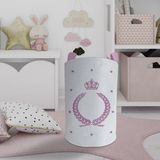 Mekta Home Bebek ve Çocuk Odası Taç Çelenk ve Yıldız Desenli Oyuncak Sepeti - Renkli