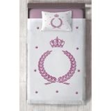 Mekta Home Bebek Ve Çocuk Odası Taç Çelenk Ve Yıldız Desenli Yatak Örtüsü