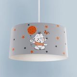Mekta Home Bebek ve Çocuk Odası Turncu Filli Balon Desenli Avize - Renkli - 1