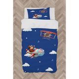 Mekta Home Bebek ve Çocuk Odası Uçak ve Bulut Desenli Nevresim Takımı - Renkli - 160 x 230 cm