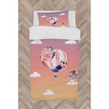 Mekta Home Bebek ve Çocuk Odası Uçan Balon ve Çiçek Desenli Nevresim Takımı - Renkli - 160 x 230 cm