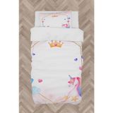 Mekta Home Bebek Ve Çocuk Odası Unicorn Ve Elmas Desenli Nevresim Takımı