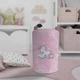 Mekta Home Bebek ve Çocuk Odası Unicorn ve Seksek Desenli Oyuncak Sepeti - Renkli