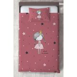 Mekta Home Bebek ve Çocuk Odası Yıldızlı Prenses Desenli Yatak Örtüsü - Renkli - 140 x 220 cm