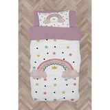 Mekta Home Bebek ve Çocuk Odası Yıldızlı ve Seksek Desenli Nevresim Takımı - Renkli - 160 x 230 cm